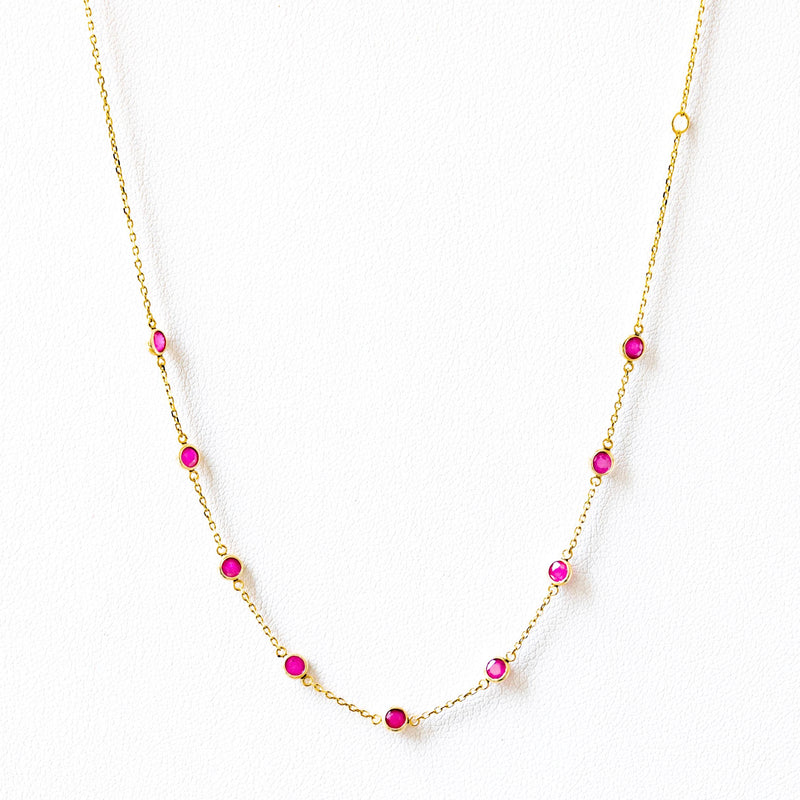 K10 Ruby Planet Necklace