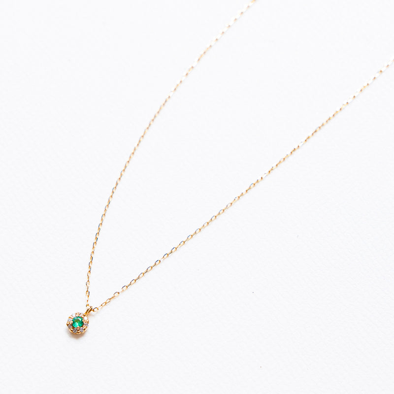 K10 Emerald Cluster Necklace