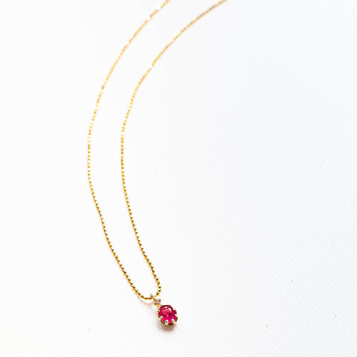 K10 Crown Ruby Necklace