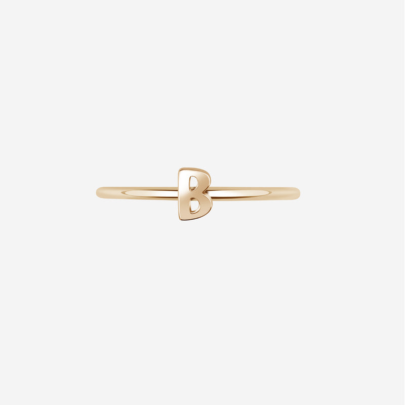 "B" Alphabet Ring