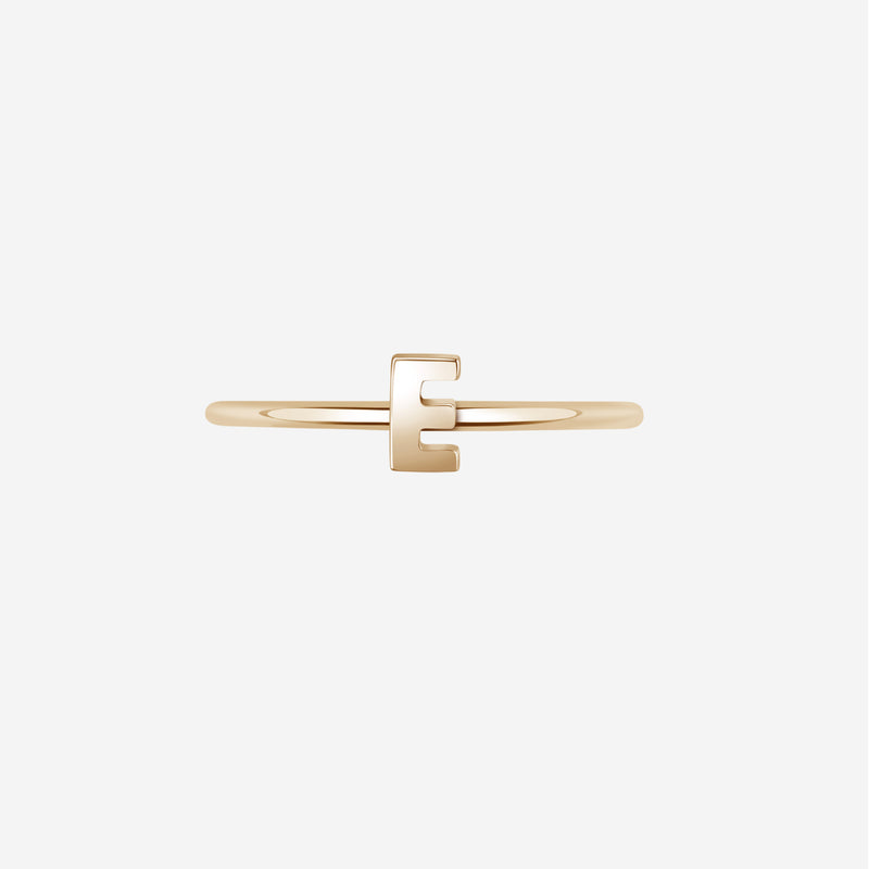 "E" Alphabet Ring