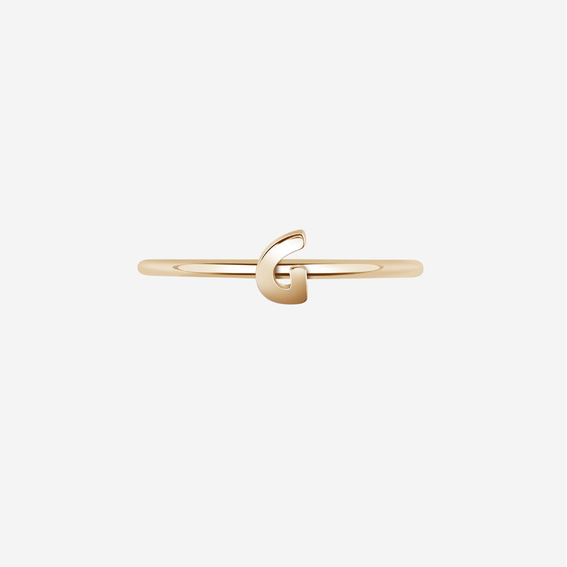 "G" Alphabet Ring