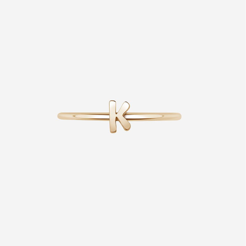 "K" Alphabet Ring