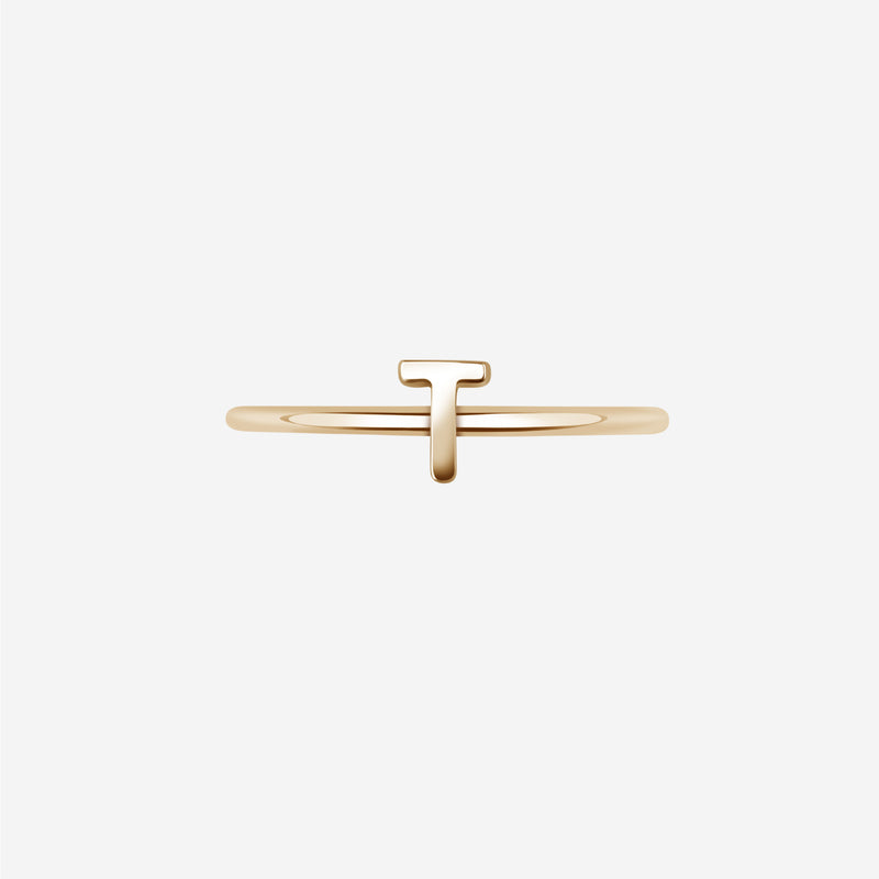 "T" Alphabet Ring