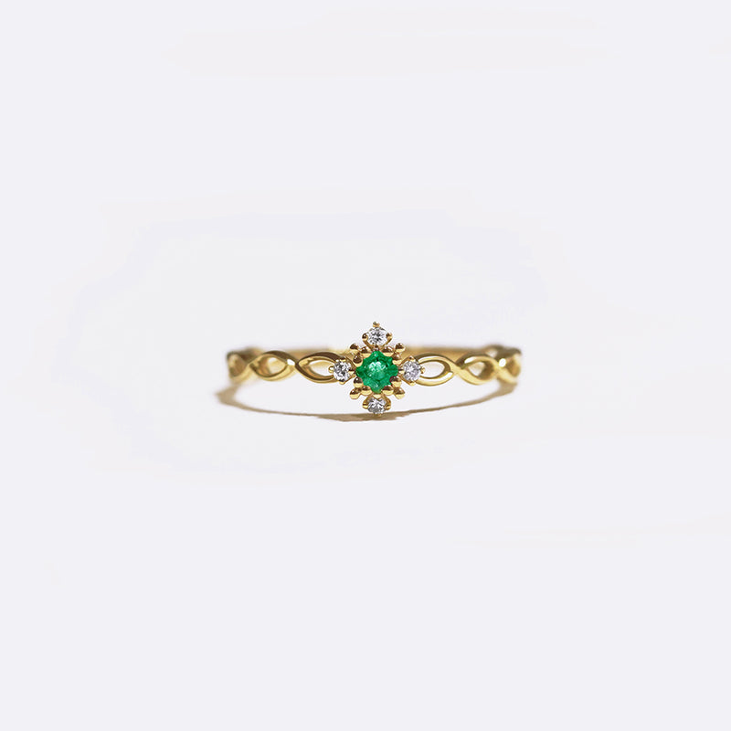 Victoria Green Gaze Ring