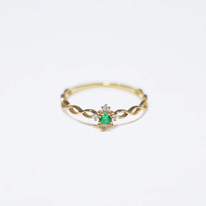 Victoria Green Gaze Ring