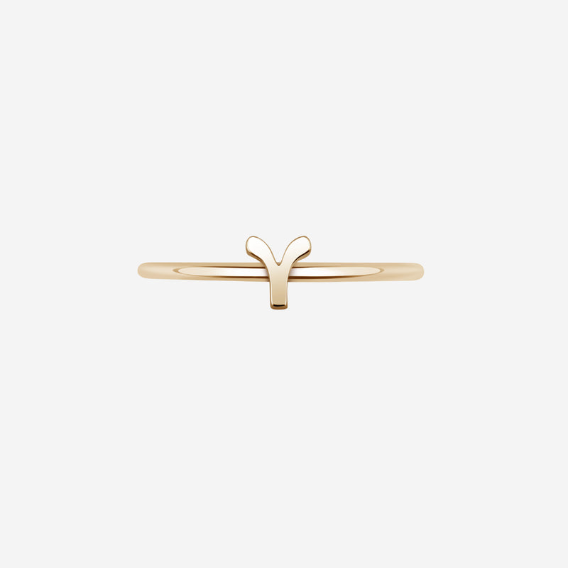 "Y" Alphabet Ring