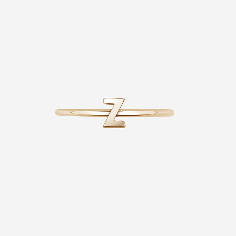 "Z" Alphabet Ring