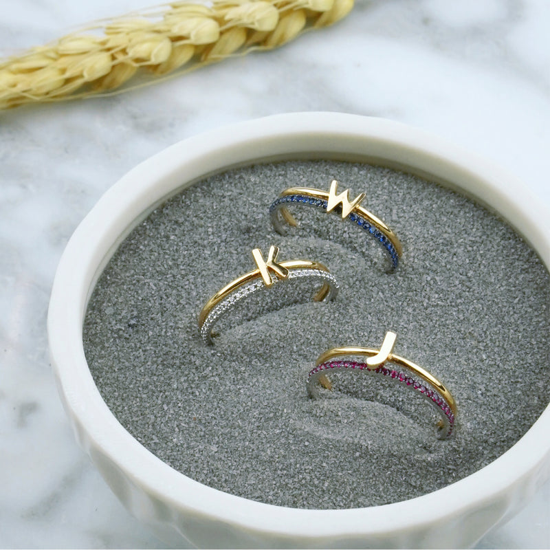 "Z" Alphabet Ring